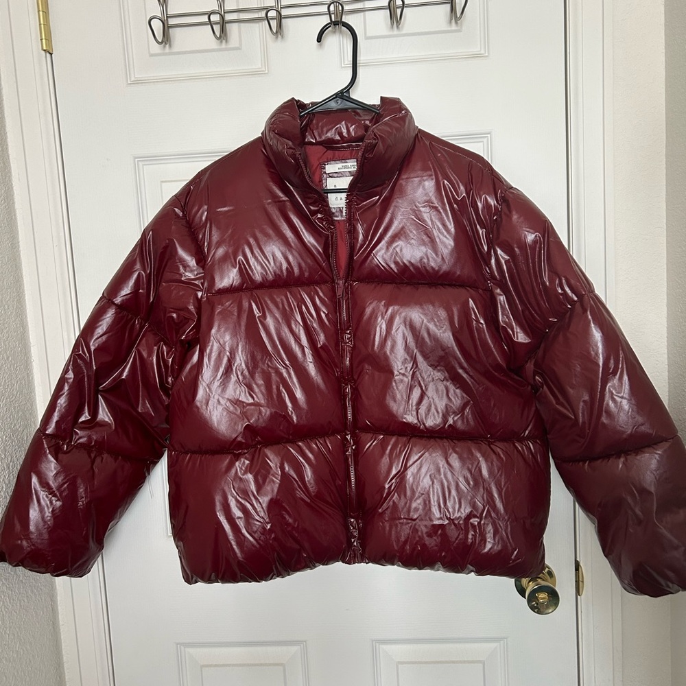 Red puffer jacket size M from Target - Brand: A New Day. Worn twice.